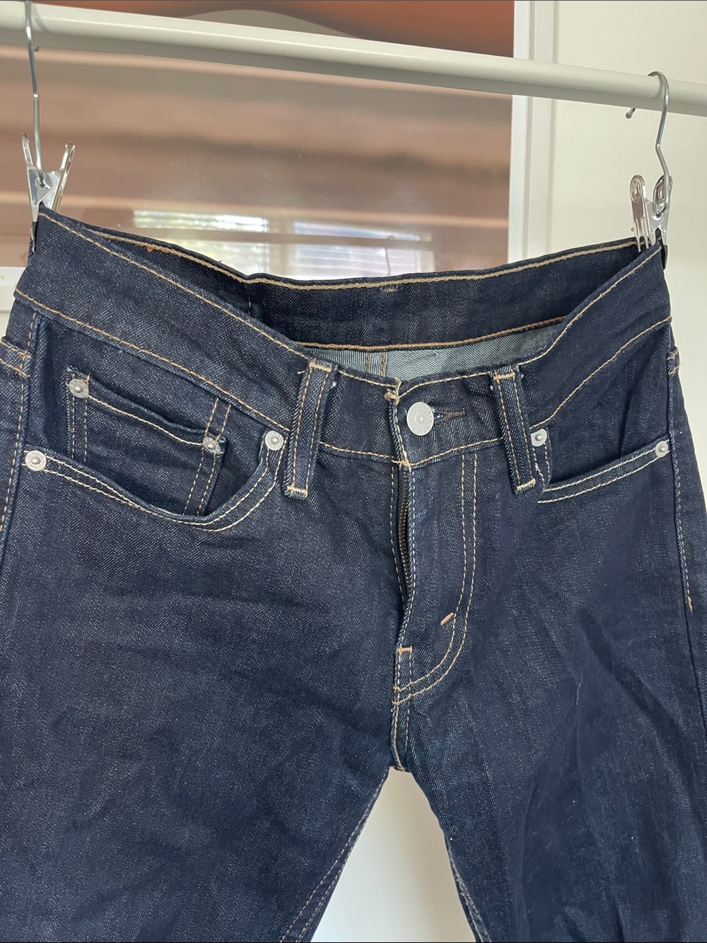 Levi's Slim Straight Dark Indigo Denim Pants